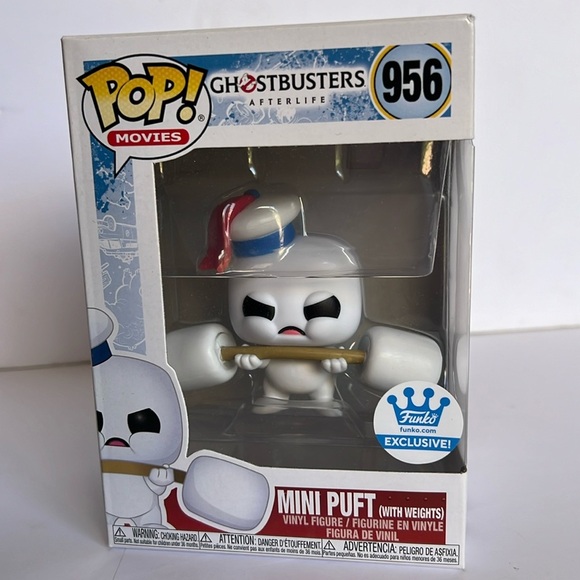 POP! Movies Ghostbuster Afterlife #956 : Mini Puft With Weights Funko Exclusive - Picture 1 of 5